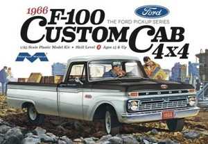 Aurora-Moebius Model Kits - 66 Ford F100 Custom Cab 4x4 - 1236