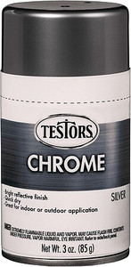 Testors Paints - Chrome Silver Lacquer Spray 3pk - 352617