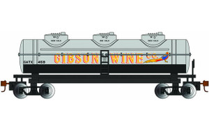 Bachmann - Ho 40' 3 Dome Tank Gibson Wine Co. #459 - 17115 Bachmann - Ho 40' 3 Dome Tank Gibson Wine Co. #459 - 17115