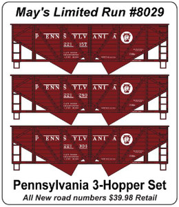 Accurail - Ho Woodside Twin Hop Prr 3#Set - 8029