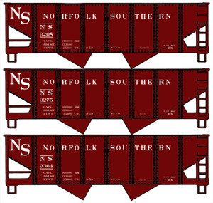 Accurail - Ho 55tUsra Hopper Ns 3#Set - 25754