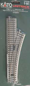 Kato - Ho R490 Manual Turnout Rh - 2841 Kato - Ho R490 Manual Turnout Rh - 2841