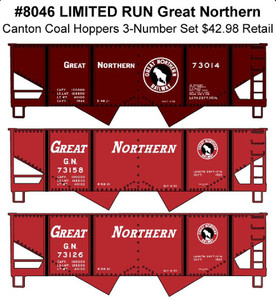 Accurail - Ho Canton Coal Hoppers 3#Set - 8046