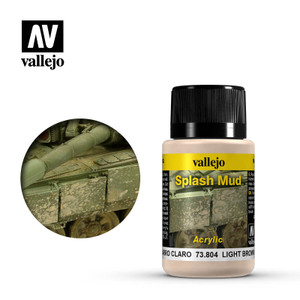 Vallejo Acrylic Paints - Lt Brown Splash Mud 40ml 6p - 73804