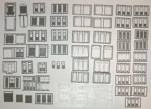 Tichy Train Group - HO Door Assortment 76 pcs - 8220