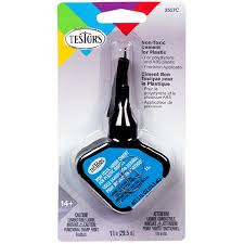 Testors Paints - Non-Toxic Liq Cement Carded 6@7.59 - 3527C