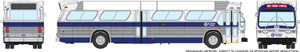 Rapido Trains - HO 1:87 Std Bus Kansas City Metro 611 - 703030