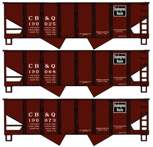 Accurail - Ho Usra Twin Hopper Cb&Q 3#Set - 24344