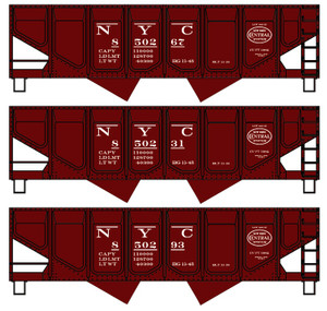 Accurail - Ho 55t Ps Twin Hopper Nyc 3#st - 28014