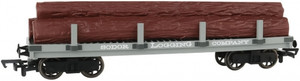 Bachmann - HO T&F Flatcar w/logs SLC - 77004