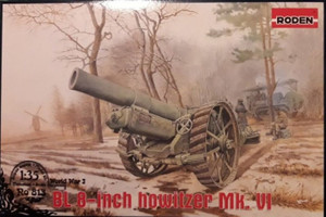 Roden Model Aircrafts - British BL 8' Howtzr Gun 1:35 - 813