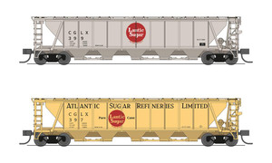 Broadway Limited - N H32 Cvd Hopper Atlan Sugar 2pk - 7264