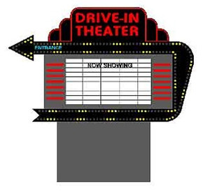 Miller Engineering - Ho/N Drive-in Movie Sign - 1381