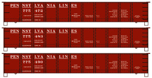 Accurail - Ho 41' Steel Gondola Penn Lines 3# set - 37724