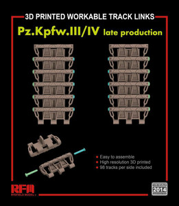 Ryefield Models - 3D Workable Track Links Pz.Kpfw III Late - 2014
