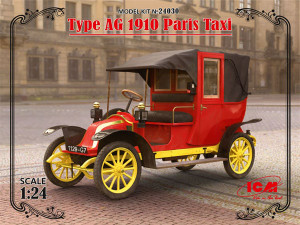ICM Models - 1910 Type AF Paris Taxi 1:24 - 24030