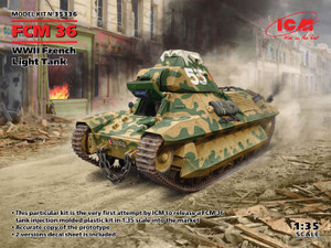 ICM Models - WWII FCM36 French Light Tank 1:35 - 35336