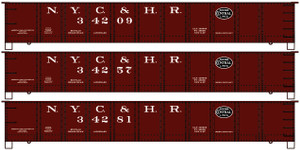 Accurail - HO Steel Gondola NYC&HR 3cars - 37744