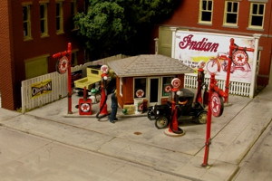 Monroe Models - Ho J. Burke Filling Station - 2218