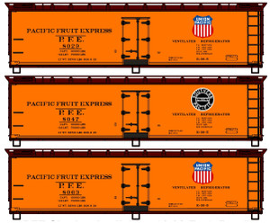 Accurail - Ho 40'Wood Reffer PFE 3#Set - 8131