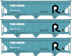 Accurail - Ho 3-Bay ACF Cvd Hopper RI 3#Set - 8143
