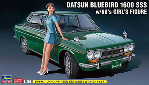 Hasegawa Models - Datsun Bluebird 1600 SSS w/figure 1:24 - 52277