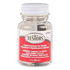 Testors Paints - Liquid Cement W/Bottle 1oz 12p @5.79 - 3502XT