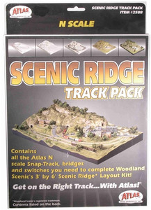 Atlas Model Railroad Co. - N Scenic Ridge Track Pack - 2588