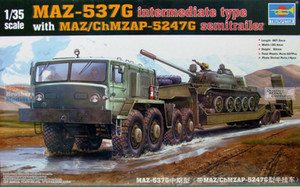 Trumpeter Models - SOVIET TANK TRANSPORTER Maz537 - 211
