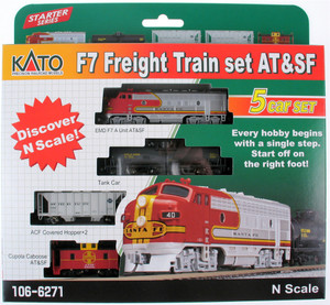 Kato - N Emd F7 Freight Train Atsf - 1066271