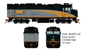 Rapido Trains - N VIA F40PH-2D Rail Canada 6403 - 582007