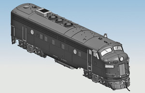 Rapido Trains - Ho Fp9A Diesel Undec 36'Fans - 220030