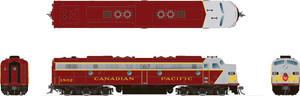 Rapido Trains - HO EMD E8A CP Early Maroon #1802 - 28011