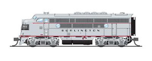 Broadway Limited - N EMD F3A CB&Q W/sd - 6840