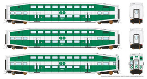 Rapido Trains - Ho BiLevel Commuter Car GO Transit #1 - 146004