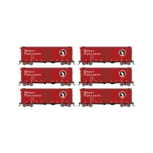 Rapido Trains - Ho 40' Boxcar GN 6pk - 155002