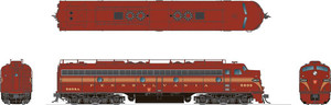 Rapido Trains - HO EMD E8A w/snd Penn 5 Stripe #5896 - 28533