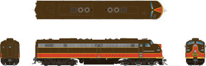 Rapido Trains - HO EMD E8A/B Illinois Cent. #4030 + 4105 - 28025