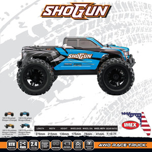 IMEX Models - Shogun R/C Monster Truck Blue 1:16 - 19010B