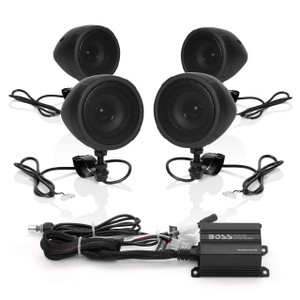 Boss Audio - Mc470 Speaker System 1000w Black 3" Bar Mnt Bt - MCBK470B Boss Audio - Mc470 Speaker System 1000w Black 3" Bar Mnt Bt - MCBK470B