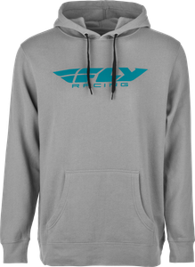 Fly Racing - Fly Corporate Pullover Hoodie Grey/blue Sm - 354-0136S