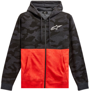 Alpinestars - Camo Block Hoodie Char Htr/wrm Rd Sm - 1213-51050-1816-S