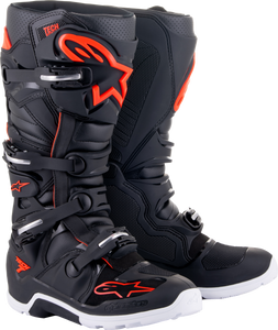 Alpinestars - Tech 7 Enduro Boots Black/red Fluo Sz 6 - 2012114-1030-6