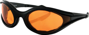 Bobster - Foamerz Sunglasses Black W/amber Lens - ES114A Bobster - Foamerz Sunglasses Black W/amber Lens - ES114A
