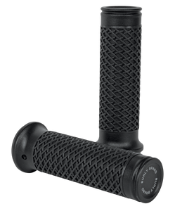 Burly Brand - Slash Cut Grip Set 7/8" Black - B16-1001B