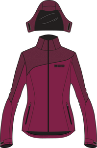 Dsg - Malea Softshell Jacket Garnet Heather Xl - 52142