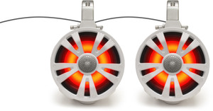 Ecoxgear - 2-pack White 8' Speakers One Amplified One Non Amplifie - SEI-ETAMP7708