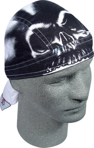 Zan - Road Hog Flydanna Airbrushed Skull - ZSG031 Zan - Road Hog Flydanna Airbrushed Skull - ZSG031