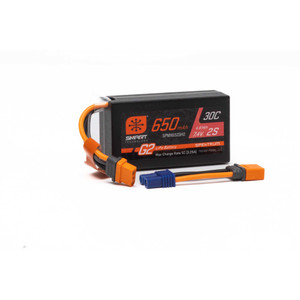 Spektrum - 650mah 2s 7.4v Smart G2 30c Lipo; Ic2 - X652SH2 Spektrum - 650mah 2s 7.4v Smart G2 30c Lipo; Ic2 - X652SH2