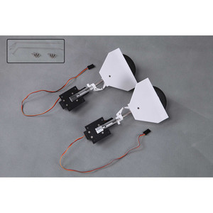 FMS - Main Gear System: T28 V4 1400mm , Red - PM114RED